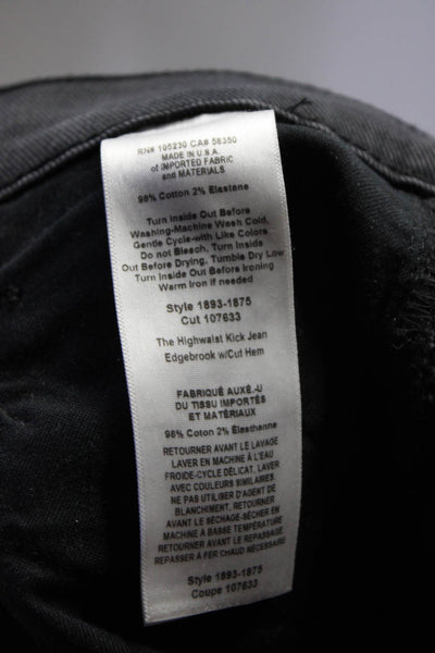 Current/Elliott Rag & Bone Womens Black Cotton Boot Cut Jeans Size 23 Lot 3