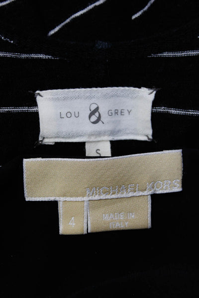 Michael Kors Lou & Grey Womens Tied Tank Top Striped Dress Black Size 4 S Lot 2