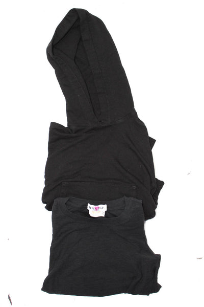 Nation LTD Monrow Women's Knit Top Pullover Hoodie Black Size XS Lot 2