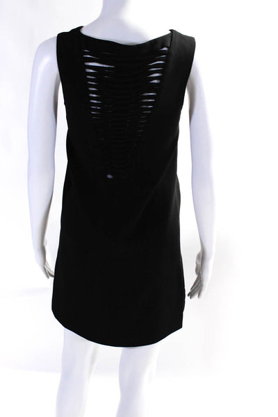 Robert Rodriguez Black Label Womens Crepe V-Neck Shift Dress Black Size 2