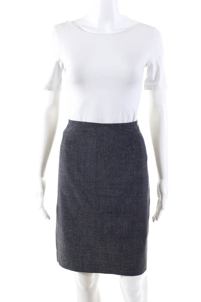 Le Suit Womens Pencil Skirt Gray Size 6