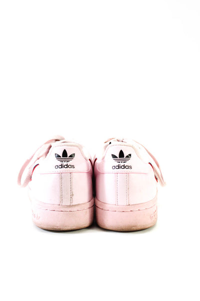 Adidas Mens Leather Superstar Sneakers Pink Size 8.5