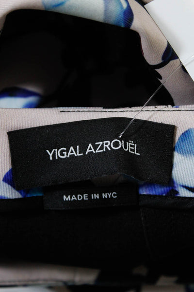 Yigal Azrouel Womens Orchid Cutout Neoprene Pencil Skirt Light Pink Blue Size 4