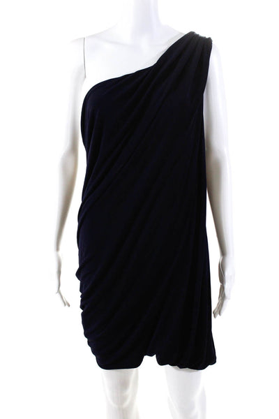 Y Yigal Women's One Shoulder Mini Dress Blue Size 3