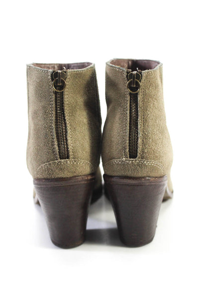 Hoss Intropia Womens Brown Suede Blocked Heel Ankle Boots Shoes Size 8