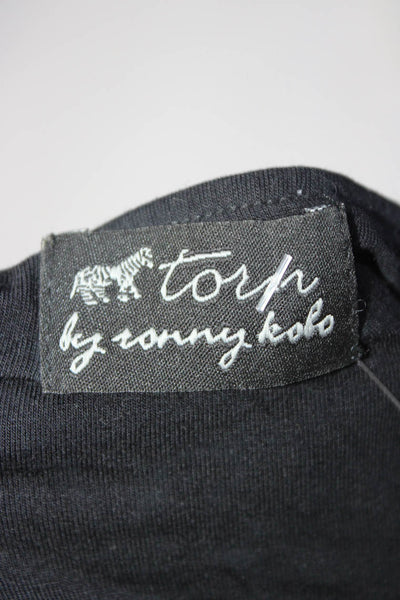 Torn by Ronny Kobo Womens Jersey Knit Geometric Print Mini Skirt Black Size M