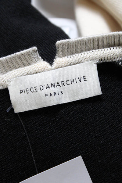 Piece D Anarchive Spring Summer 2013 Womens Cold Shoulder Sweatshirt White Small
