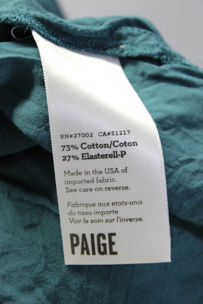 Paige Splendid Frame Womens Green Cotton Crew Neck Blouse Top Size S XS Lot 3