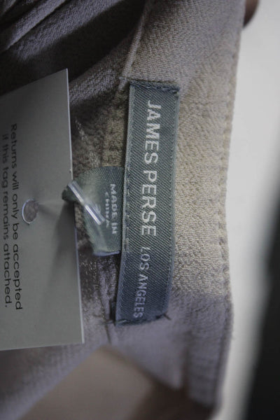 James Perse Womens Tied Waist Buttoned Knee-Length Dress Beige Size 2