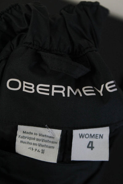 Obermeyer Womens Insulated High Rise Wide Leg Snow Pants Navy Blue Size 4