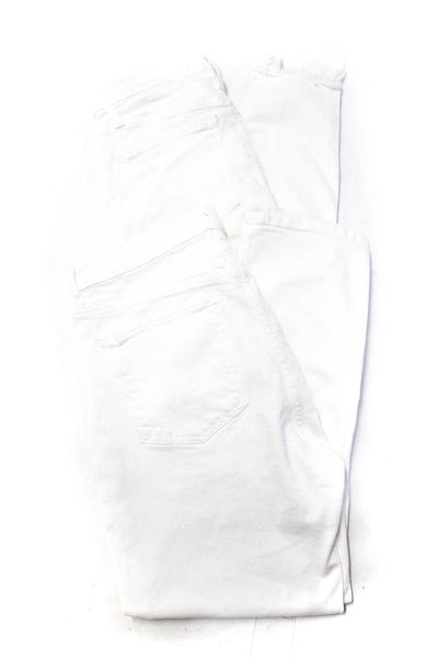 Madewell Zara Womens High Waisted Skinny Jeans Pants White Size 28 12 Lot 2