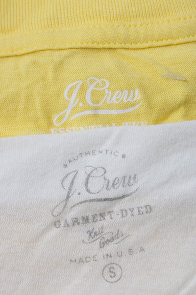 J Crew Womens Tees T-Shirts Yellow Size XS S Lot 2