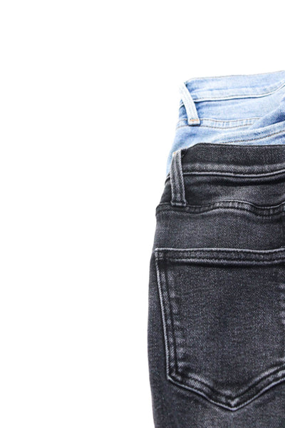 Frame Denim Current/Elliott Womens High Rise Fringe Skinny Jeans Blue 24 Lot 2