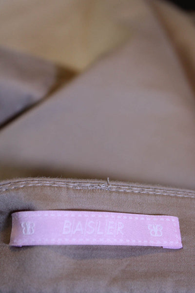 BASLER Womens Plaid Khaki Pants Suit Pink Brown Beige Size IT 40