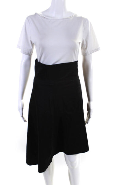 Lilith Womens High Low A-Line Skirt Black Size M