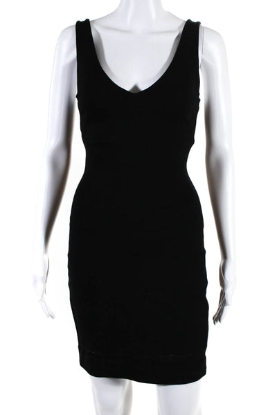 ALC Womens Sleeveless V-Neck Bodycon Mini Dress Black 0