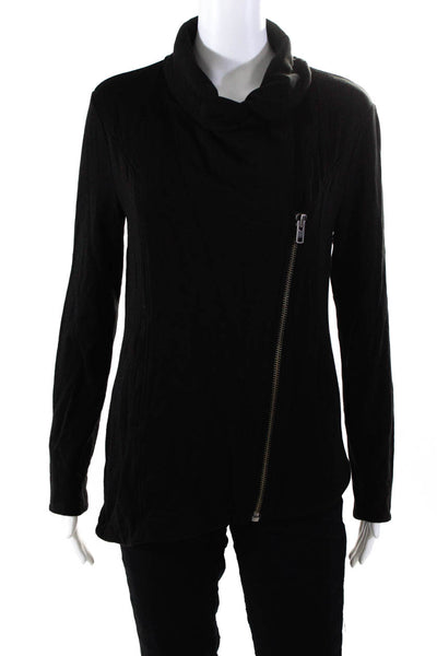 Helmut Helmut Lang Womens Long Sleeve Front Zip Light Jacket Black Size Medium