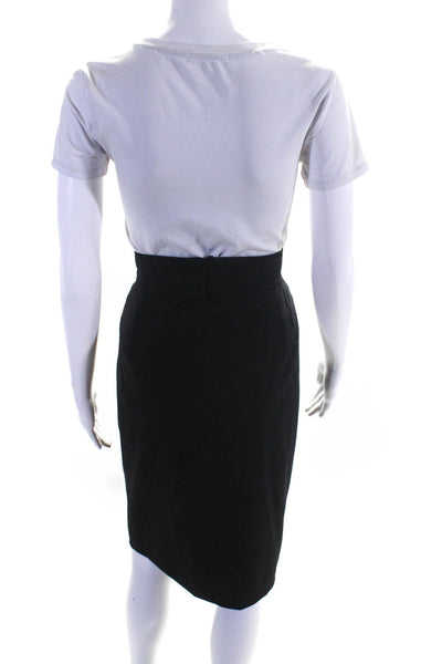 Escada Women's A-Line Skirt Black Size 42