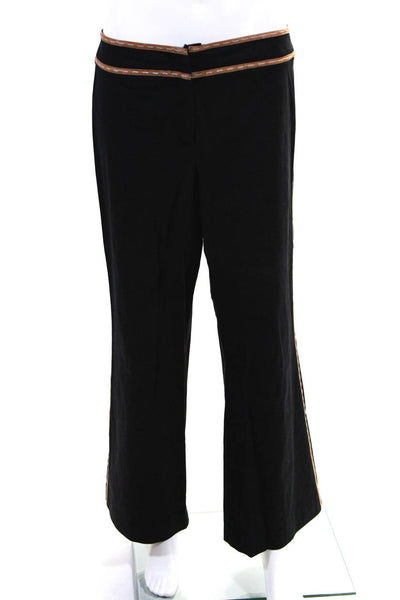 Les Copains Womens Cotton Zip Up Jacket Blazer Pants Suit Black Size 48