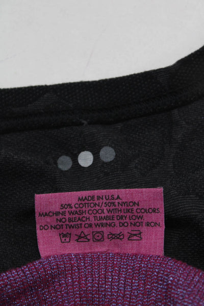 Michael Stars Three Dots Womens Stretch Knit Shirts Pink Medium One Size Lot 2