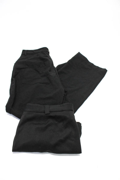 Danielle Bernstein L'Academie Womens Buttoned Skirt Pants Black Size 6 L Lot 2