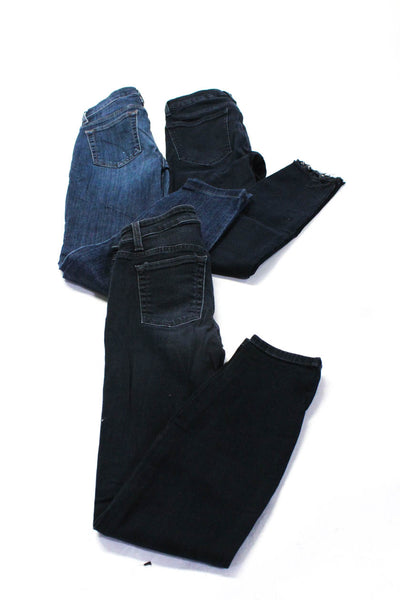 Joes Womens Blue Cotton Distress Mid-Rise Skinny Leg Jeans Size 24 25 26 Lot 3
