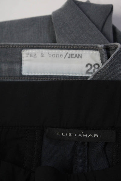 Rag & Bone Jean Elie Tahari Womens Gray Cotton Skinny Jeans Size 28 Lot 2