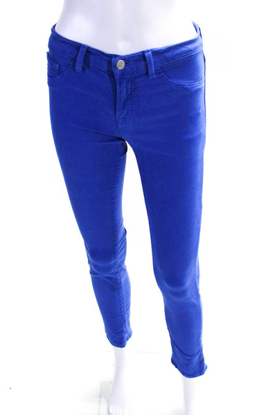 J Brand Womens Blue Cotton Mid-Rise Skinny Leg Jeans Size 27