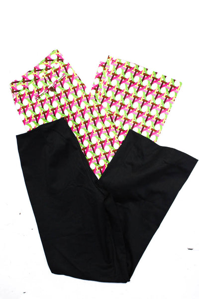 Trina Turk Womens Abstract Darted Bootcut Straight Pants Pink Size 2 4 Lot 2