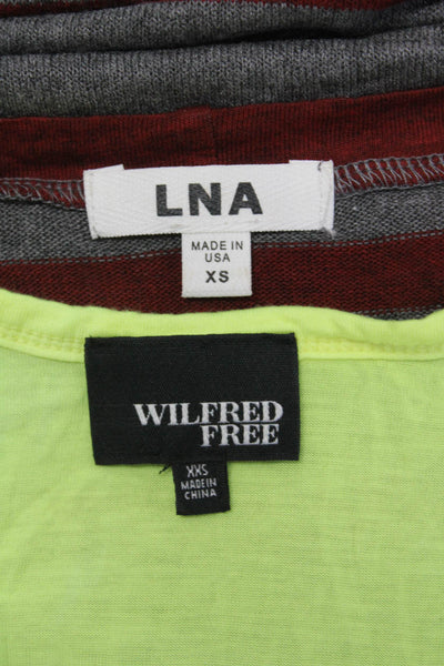 Wilfred Free LNA Daftbird Womens Tops Yellow Red Gray Size 2XS XS P Lot 3