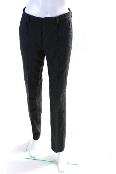 Agnes B Adrien Beau Wool Lined Pleated Front Pocket Dress Pants Gray Size 36