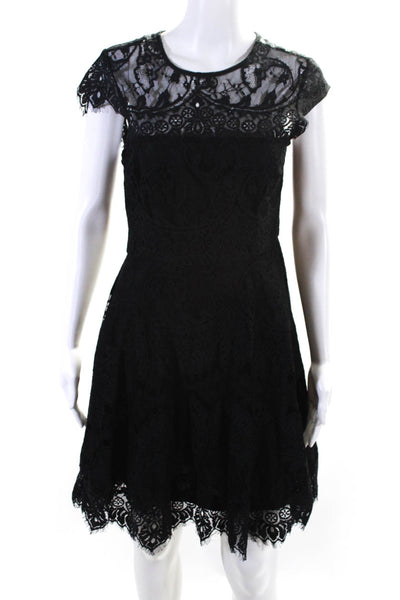 BB Dakota Women's Lace Midi Dress Black Size 6