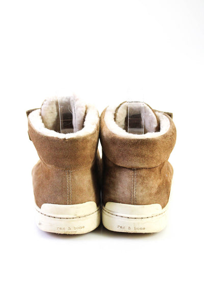 Rag & Bone Womens Suede High Top Sneakers Brown Size 8.5