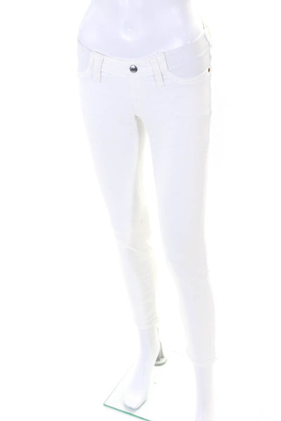 J Crew Women's Low Rise Skinny Jeans White Size 25