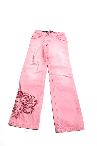 D&G Best&Co Catimini Girls Floral Plaid Cargo Pants Shorts Brown 3 5 7 8 Lot 4