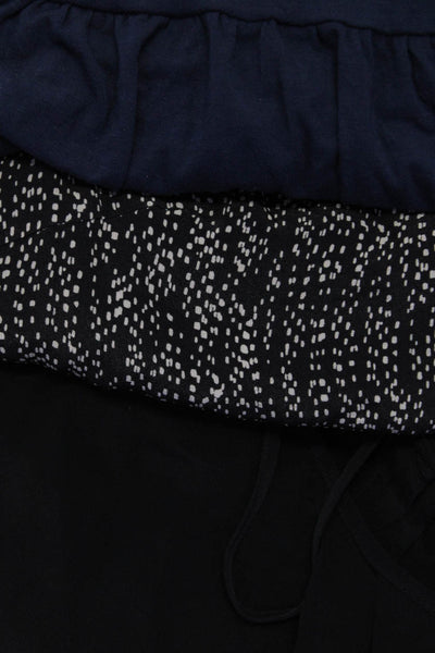 Joie Greylin Ella Moss Womens Black Cold Shoulder Blouse Top Size XS M Lot 3