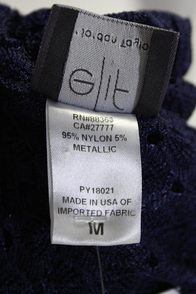 Elif For Jordan Taylor Womens Sleeveless Drop Waist Dress Blue Size Medium