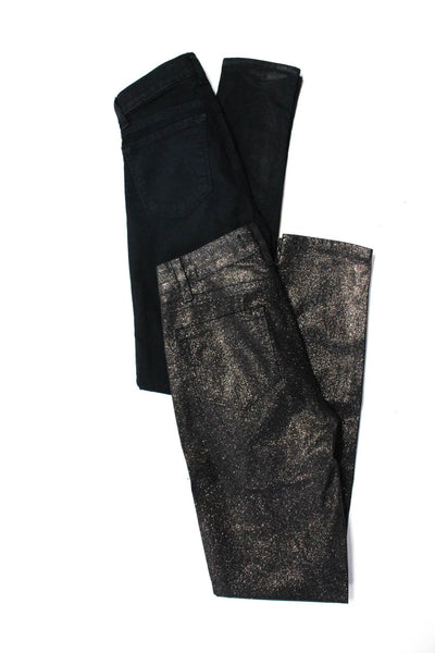 Paige J Brand Womens Jeans Pants Black Size 25 Lot 2