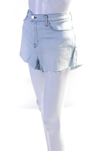 L'Agence Women's Light Wash Denim Shorts Blue Size 31
