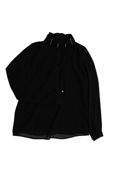 LAUREN Ralph Lauren Womens Velour Sheer Tank Top Blouse Black Size S Lot 2