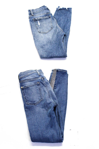 Pistola 7 For All Mankind Womens Skinny Leg Jeans Blue Size 25 Lot 2