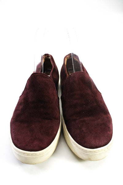 Vince Womens Slip On Low Top Athletic Sneakers Burgundy Size 38 7