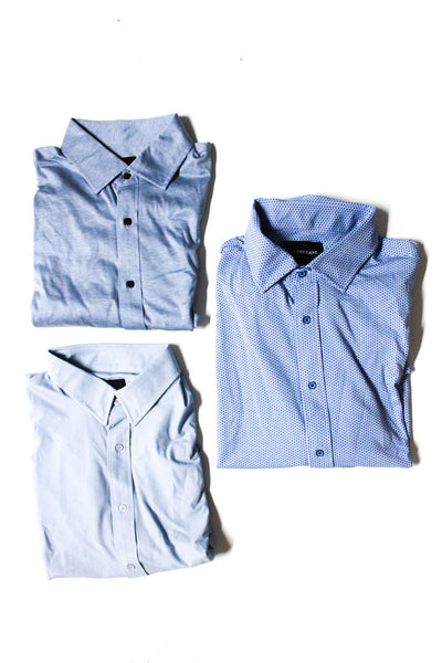 Alton Lane Mens Cotton Button Up Shirts Tops Blue White Size 2XL Lot 3