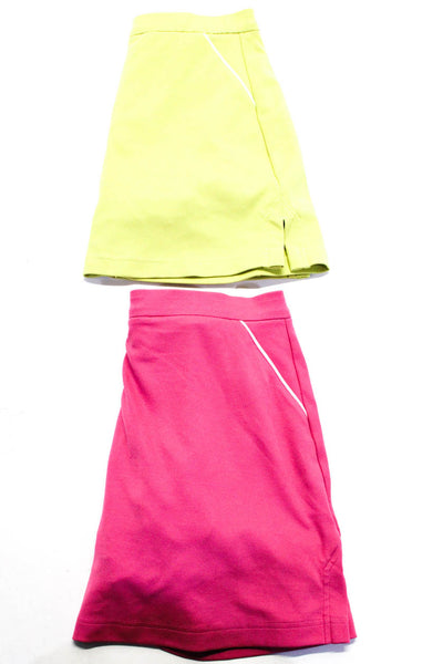 Adidas Womens Knit Skort Shorts Green Pink Size 4 Lot 2