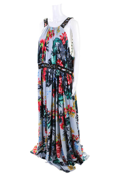 Badgley Mischka Womens Floral Grommet Maxi Size 22 10941135