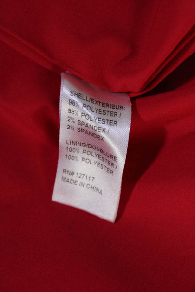 Badgley Mischka Womens Red Cascade Gown Size 6 13450153