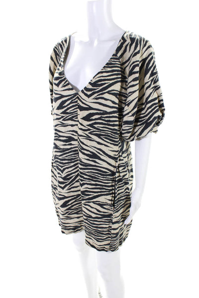 Nicholas Womens Zebra Mini Dress Size 10 13100752
