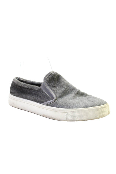 Vince Women's Platform Slip On Sneaker Shoes Gray Size 9