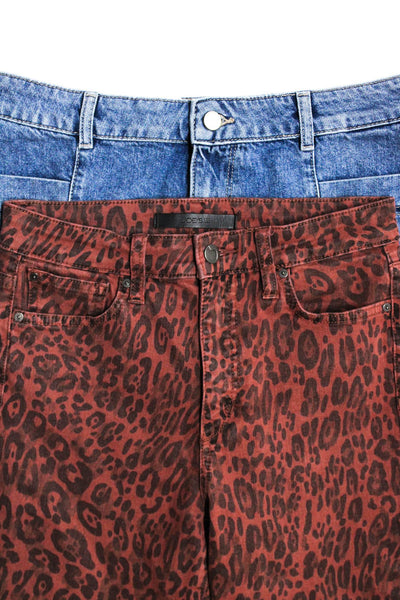 DL1961 Joes Womens Denim Shorts Jeans Blue Red Size 26 27 Lot 2