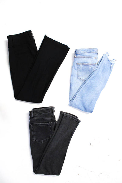 Zara The TRF Women's Low Waisted Jeans Pants Black Size 2 Lot 3